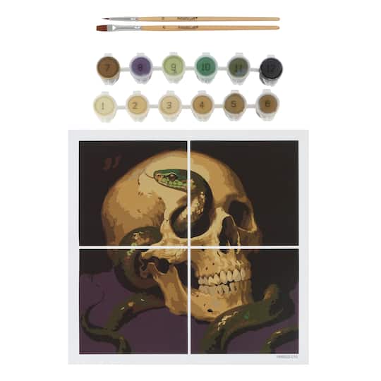 Skull & Snake Paint-by-Number Gallery Mini Kit by Artist's Loft®